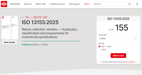 历史性突破 | 必一运动Bsports环境主导！首个由中国企业牵头编制的环卫装备ISO国际标准正式发布！